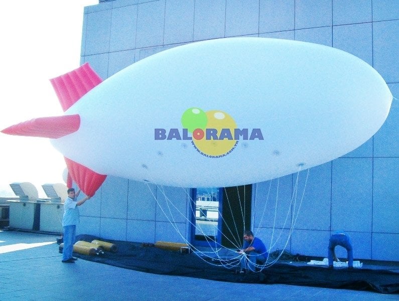 Zeplin Balon Beyaz 5m