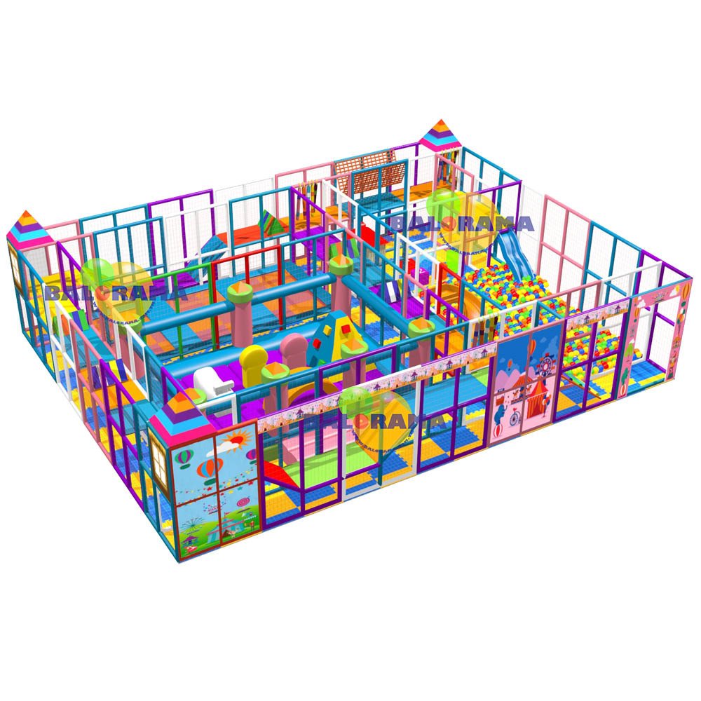 Aktiviteli Labirent Softplay Park 13x10x3m