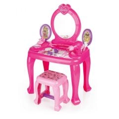 Barbie Ayaklı Makyaj Masası ve Sandalye Seti