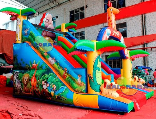 Şişme Kaydırak Hayvanlar Alemi 6x4x5m