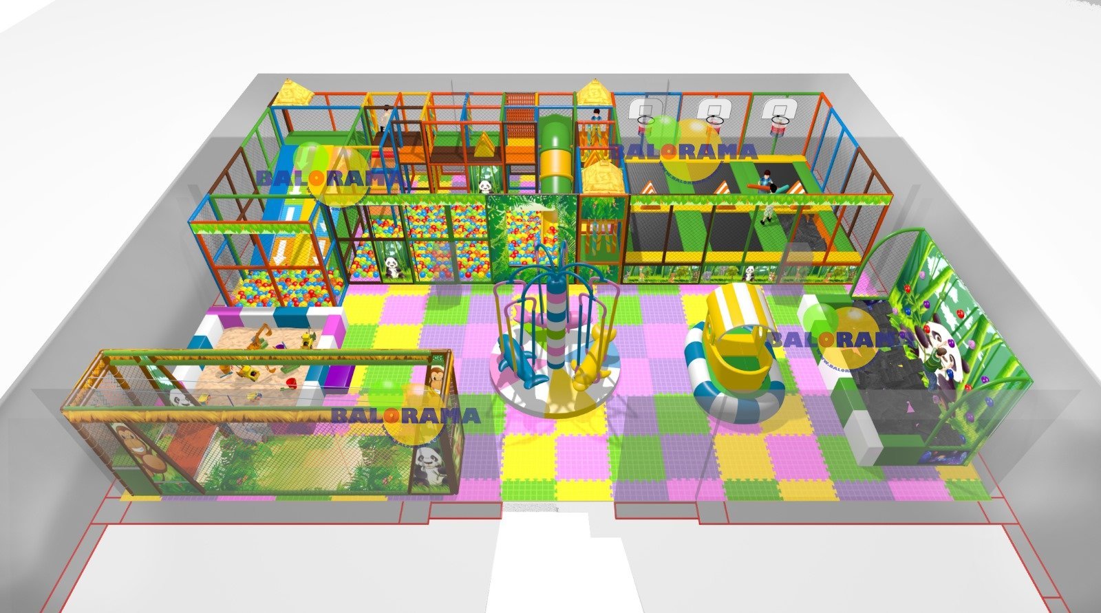 İç Mekan Softplay Oyun Parkı Projesi 160m²
