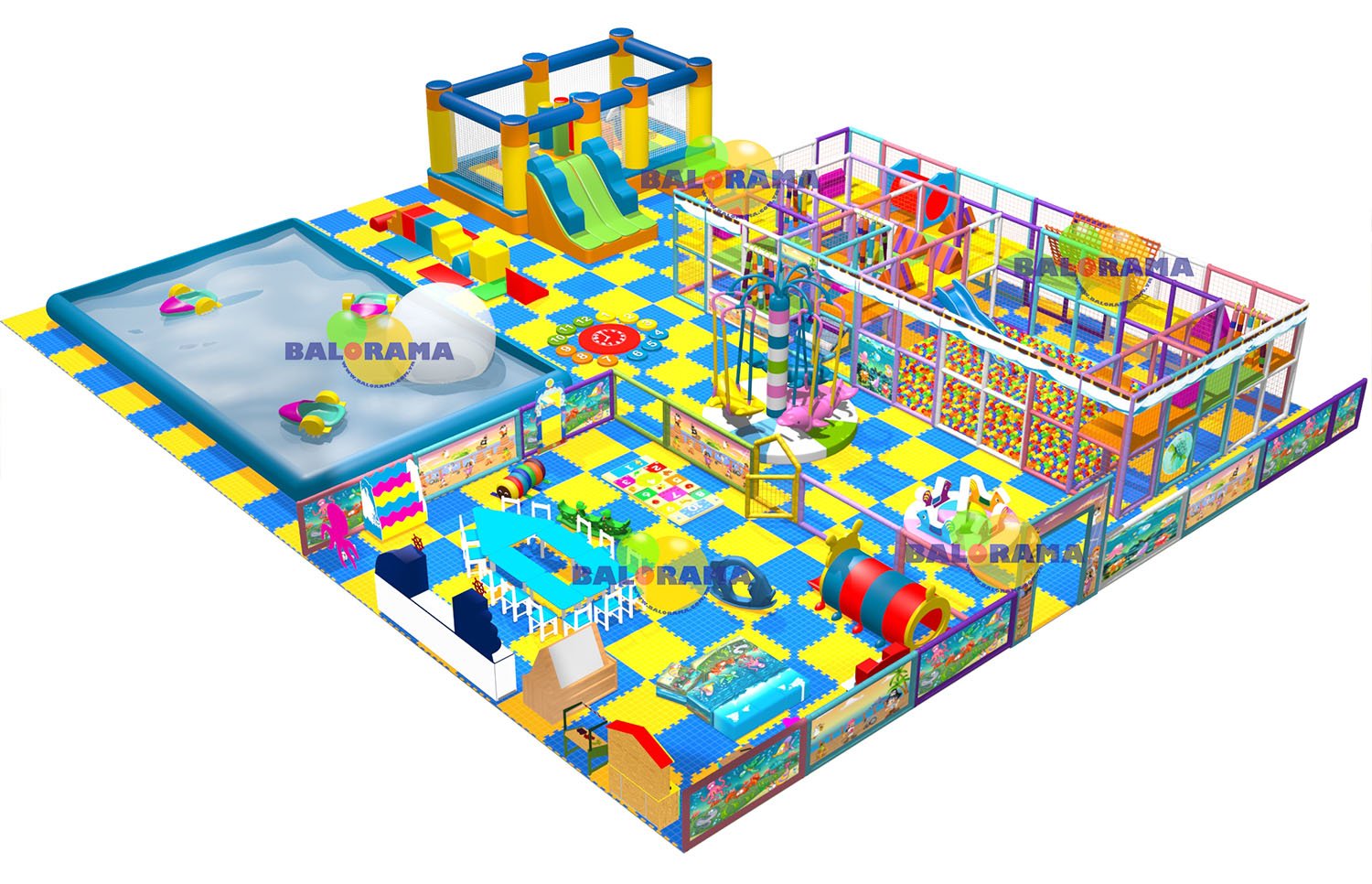 Okyanus Temalı 320 m² Softplay Alan