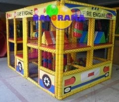 Softplay Top Havuzu Fire Engine 3x2x2m