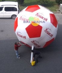 Şişme Futbol Topu Reklam Balonu 4m