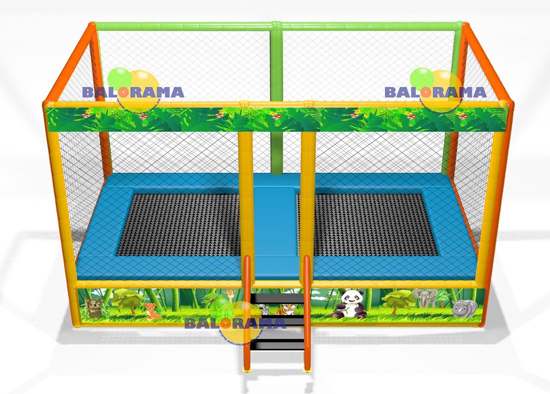 Yarı Ticari İkili Trambolin 4x2x2.5m