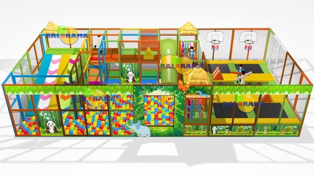 Aktiviteli Softplay Top Havuzu 72 m²