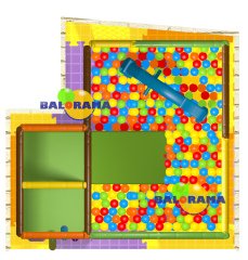 Baskılı Top Havuzu 2.4x2.4x2.3m