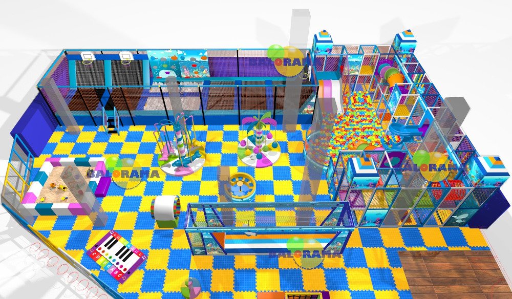 Eğlenceli Oyun Parkı Trambolin Park 350m²