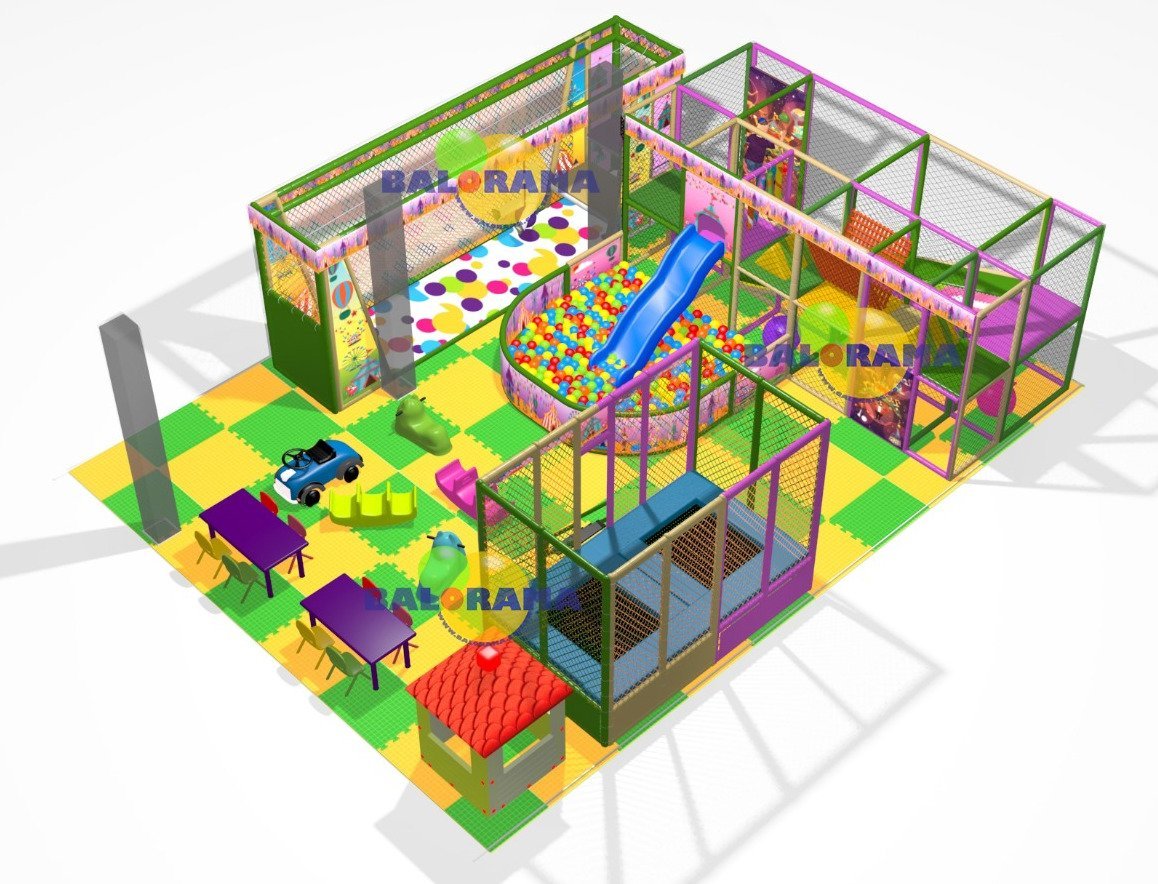 Renkli Softplay Top Havuzu Oyun Parkı 80m²