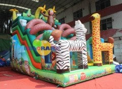 Şişme Oyun Parkı Nuhun Gemisi Şişme Balon Kaydıraklı Park 7x4.5x5.5h Mt