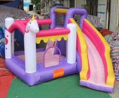 Şişme Park Unicorn Kombo Zıpzıp Balon 4x3x3h Mt