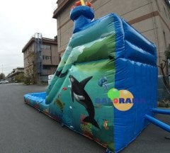 Şişme Aquapark Kaydırak 7x4x4.2h Mt