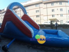 Şişme Havuzlu Kaydırak 8x3.3x4.5h Mt