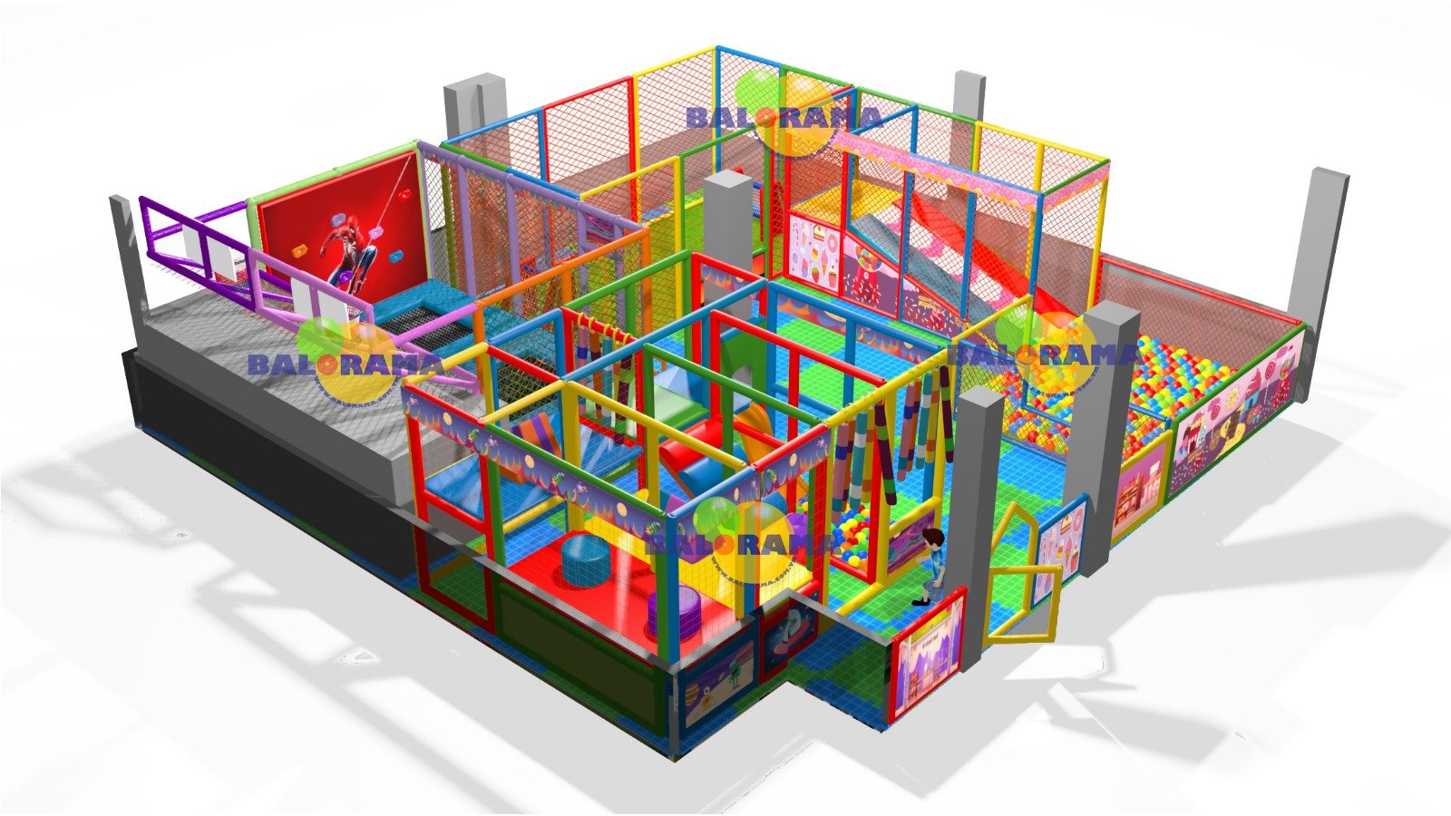 İç Mekan Oyun Alanı Softplay Park Top Havuzu 100m2