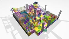 İç Mekan Oyun Alanı Softplay Park Roller Kaydırak 100m2