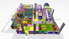 İç Mekan Oyun Alanı Softplay Park Roller Kaydırak 100m2