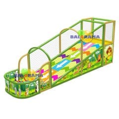 Tekli Top Havuzlu Boncuk Kaydırak Roller Kaydırak
