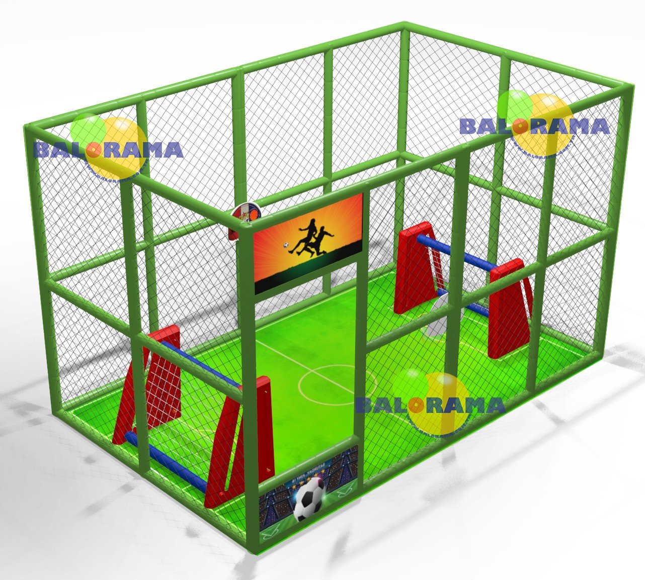 Softplay Futbol Sahası 4x2.5x2.5h Mt