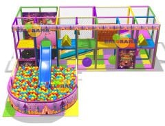 Roller Kaydıraklı Softplay Top Havuzu 7x2.5x2.4h Mt
