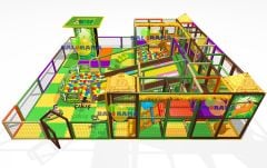 İç Mekan Çocuk Parkı Roller Kaydıraklı Softplay 81m2