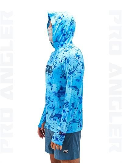 Fujin Pro Angler S24 Buff&Hoodie Blue Fish