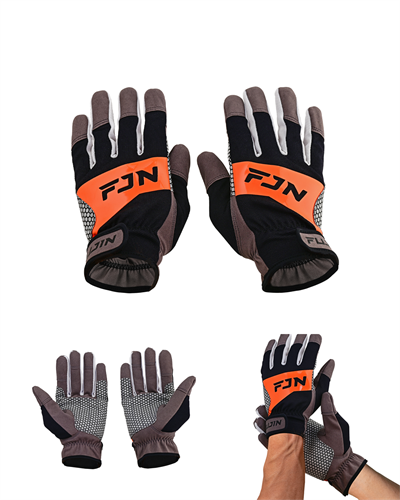 Fujin Pro Angler Trolling Gloves Black