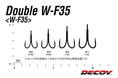 Decoy W-F35 Double Hook İkili Maket Balık İğnesi