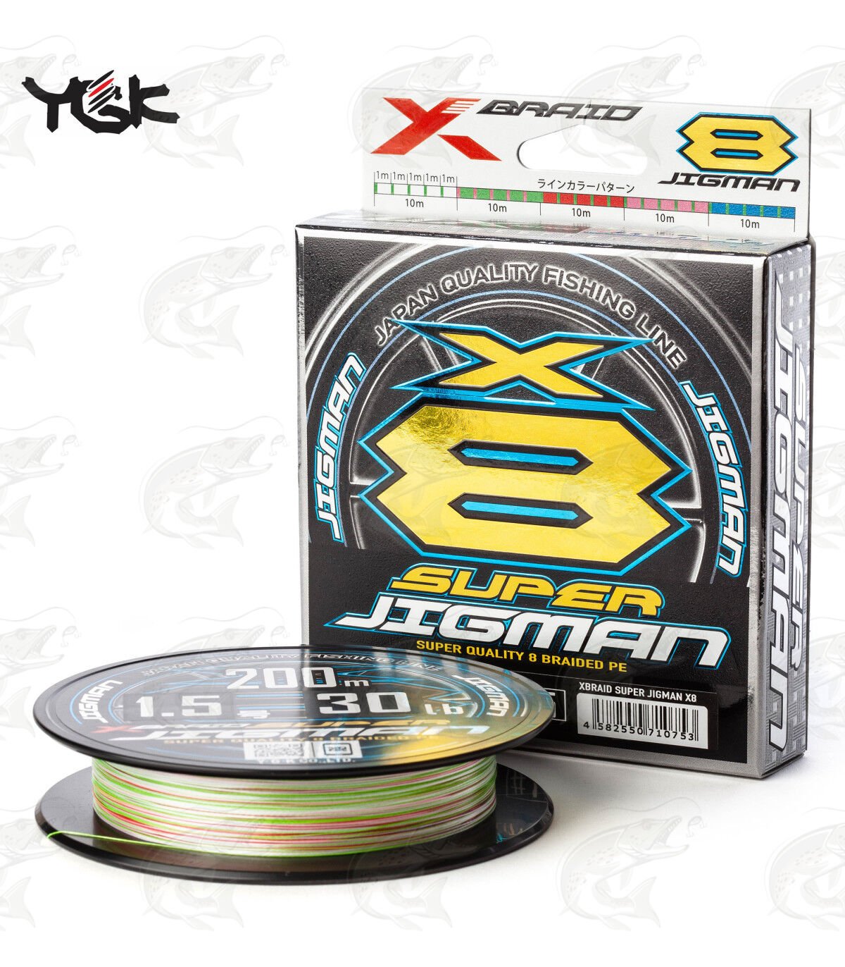 YGK x8 Super Jigman #1 20 lb 300mt multicolor ip