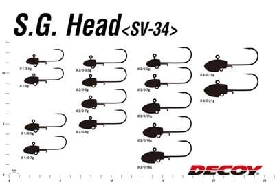 DECOY SV-34 Salt Groove JH Jig Head