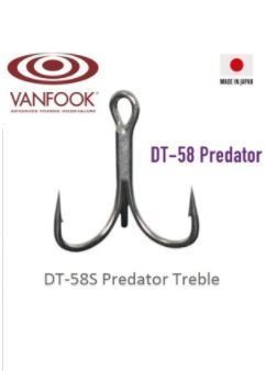 Vanfook Predator Treble DT-58S Silver #4