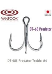 Vanfook Predator Treble DT-68S Tin Silver #1/0