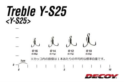 DECOY Y-S25 Light Game Treble Üçlü Kanca