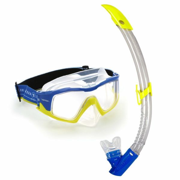 Aqua Lung Sport Combo Versa Sarı/Mavi Maske Şnorkel Set