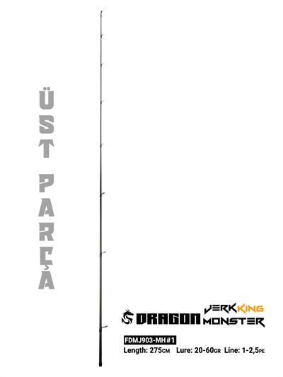 Fujin Dragon Monster 275cm 20-60gr Üst Parça