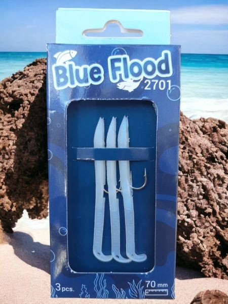 Blue Flood 7cm slikon orange 3'lü paket Blue