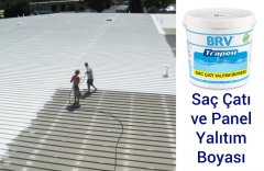 BRV TRAPEX - Su Bazlı Saç Çatı ve Panel Yalıtım Boyası, 10Kg