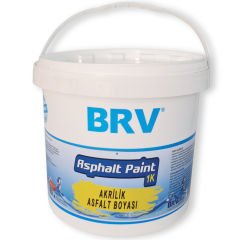 BRV ASFALT PAINT 1K - Su Bazlı Akrilik Asfalt Boyası, 10Kg