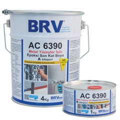 BRV AC 6390 - Metal Yüzeyler İçin Solventli Epoksi Son Kat Boya -  (A+B) 5 Kg