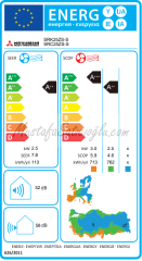 Mitsubishi SRK25ZS-WS Premium A++ 9 BTU Inverter Klima