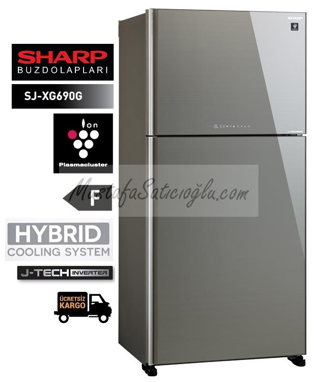 SHARP Buzdolabı SJ-XG690G-SL (Dijital Model GRİ)