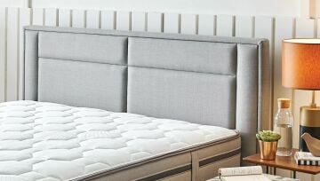 Yataş Bedding 150x200 Fresh Sense Yatak - Baza - Başlık Set - 21605 Gri