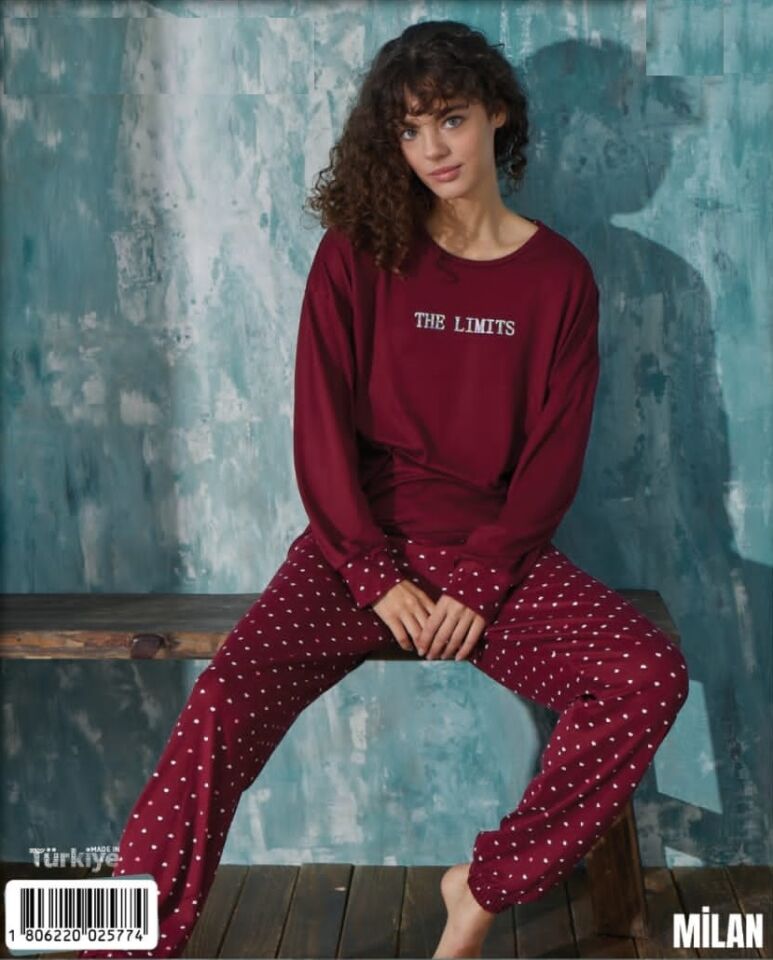 Mihra Uzun Kol Yazlık Kadın Pijama Takım