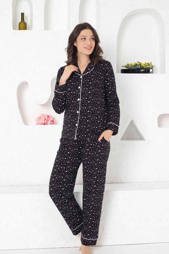 Alimer Uzun Kol Yazlık Kadın Pijama Takım