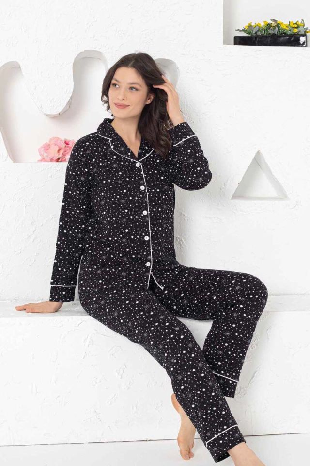 Alimer Uzun Kol Yazlık Kadın Pijama Takım