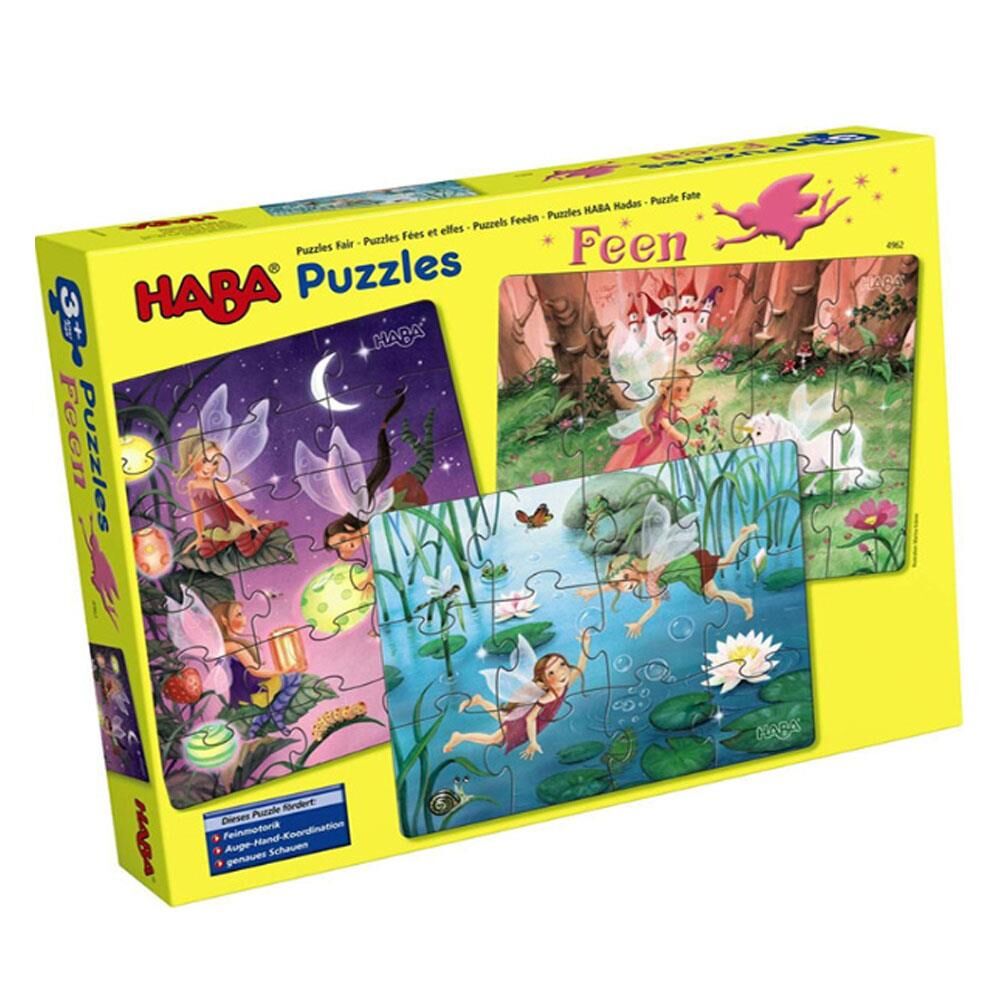Haba Fairies Puzzle – Periler Üçlü Puzzle (36 Parçalı Yapboz)