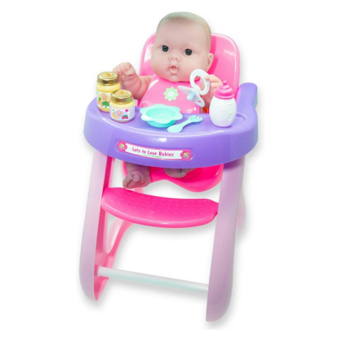 Berenguer Oyuncak Bebekler için Mama Sandalyesi Seti