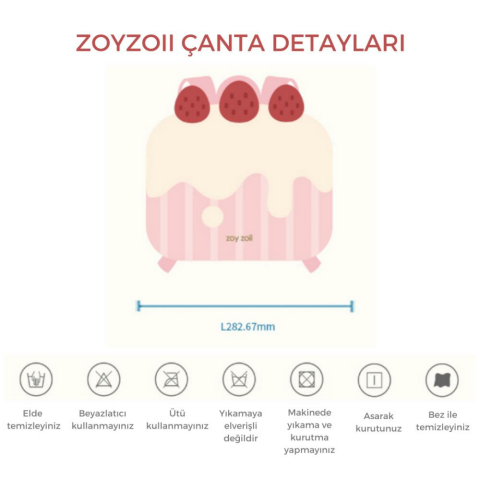 Zoyzoii Delicious Serisi Cream Cake Sırt Çantası