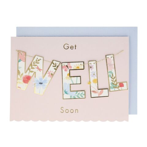 Meri Meri - Get Well Soon Card - Geçmiş Olsun Tebrik Kartı