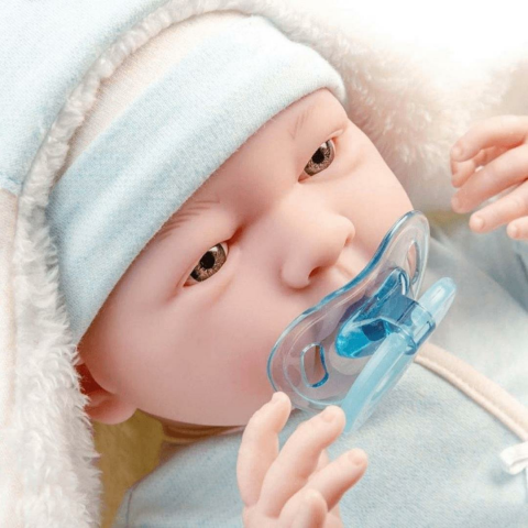 Berenguer Gerçekçi Yenidoğan Oyuncak Erkek Bebek 39 cm - Mavi Ayı