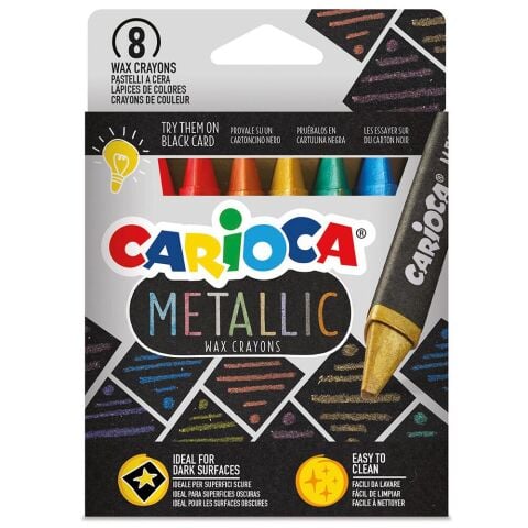 Carioca Metalik Renkler Serisi - Pastel Boya Seti 8'li